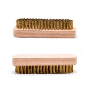 High Grade Suede Brush Nubuck Shoe Brush Beech Wood Brass Wire Brush for Nubuck Shoes