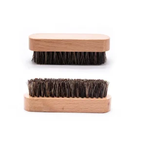 High Grade Wildboar Bristle Shoe Brush Wood Beech Handle for Cleaning and Caring Boots Leather Shoes