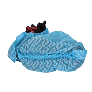 High Gram Weight Abrasion Resistant Nonwoven Shoe Covers 40gsm and 6.4g Per Piece for Reliable Liquid Splash Protection
