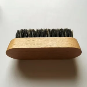High Quality Beechwood Shoe Brush for Boot Leather Cleaning Shinning Dust Removal Function with Wood Handle for Household Use