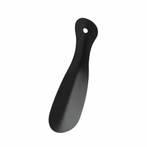 High Quality Custom Logo Black Silver Shoe Horn Metal Hand Tool 10 cm 16 cm 18 cm Shoehorn Hand Tool for Gift 8” 10 Inches