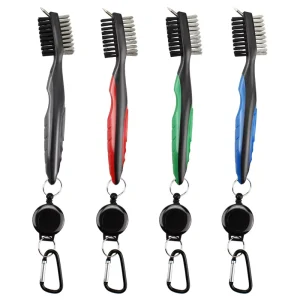 High Quality Customized Logo Nylon Club Cleaning Brush Accessory for Golfers