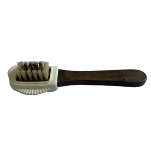 High Quality Customized Wooden 4 Way Snow Boot Care Crepe Brush Suede Nubuck Leather Shoes Cleaning Restorer Long Shoe Brushes