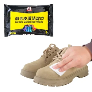 High Quality Portable Disposable Wet Quick Shine Shoe Care Kit Eco Friendly Sneaker and Suede Cleaning Wipes