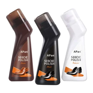 High Quality100 Ml Eco friendly Liquid Foaming Leather Cleaner Black Liquid Shoe Polish