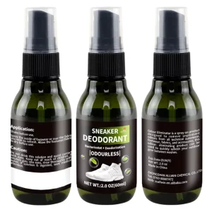 High-effective Sterilization Custom logo Sneaker Liquid Shoe and Sock Deodorizer Spray 60ml