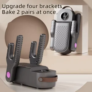Home Electric Shoe Dryer 3 Modes Timer Portable Foldable 4 Arms Quick Drying Shoe Dryer for Boots Warmer
