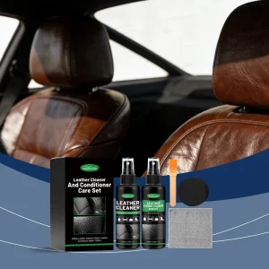 Homonth 100ml Leather Cleaner 100ml Leather Conditioner Care Set Car Seat Leather Products Cleaning Nourishing Maintaining Kit