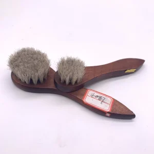 Horse Hair Wooden Handle Shoe Brush Not Dirty or Harmful to Hands