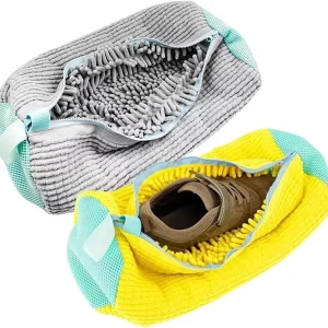 Hot Lazy Big Size Custom Thickening Zipper Washable Chenille Washing Machine Sneaker Cleaner Shoe Wash Laundry Cleaning Bag