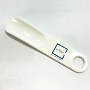 Hotel Amenities GRS Certified PCR Recycled PS Plastic Eco Friendly Recyclable Bulk Pack White Shoe Horn