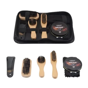 Hotel Travel Shoe Care Kit Black Leather Polish Kit Boot Shine Shoe Wax Cream Cleaning Shining Shoes for Men
