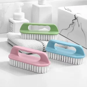 Household Carpet & Floor Cleaning Brush for Bathroom Shoes Clothes Collar Laundry Eco Friendly Nylon Bristles Plastic Handle