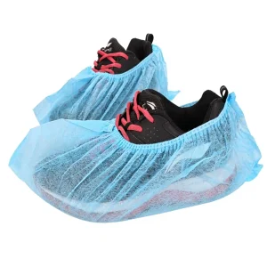 Household Economy Nonwoven Shoe Covers Cost Effective Anti Slip Abrasion Resistant For Renovation House Viewing Cleaning