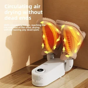 Household Electric 220V Shoe Dryer and Warmer with Smart Timed Drying 360 Heating Constant Temperature Warm Wind Drying