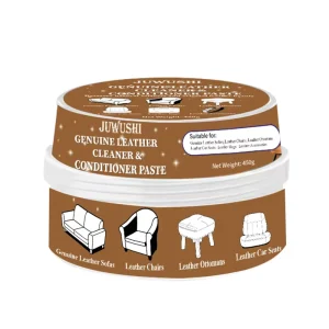 Household Leather Furniture Cleaner Conditioner Paste PH Balanced Formula Restores Softness to Leather Chairs Car Seats 450g