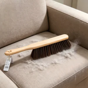 Household Soft Bristle Cleaning Brush Wooden Handle Design with Hanging Hole for Easy Storage Daily Home Use Dust Brush