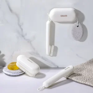 Huamili Eco Friendly Wall Mounted Brush Set for Home School Hotel Multi Use Laundry Shoe Cleaning Tool for Bathroom Toilet
