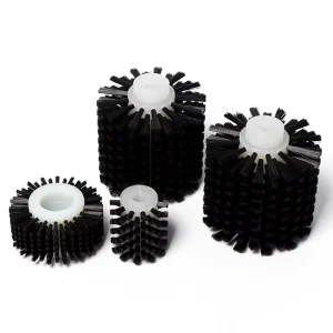 Industrial Cylinder Roller Brush PP Material 2in Bristle Length Plastic Handle OEM Customization for Car Wash Shoe