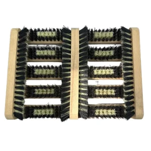 Industrial Grade Wooden Boot Scrubber Brush with PP Brush Material Outdoor Shoe Cleaner for Mud & Dirt Removal