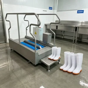 Industrial Hygiene Entrance Station Walk through Boots Washer Sole Scrubber for Food Factory Cleaning Machine