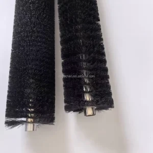 Industrial PV Module Cleaning Brush Roll Nylon Bristles 5.5 in Diameter Industrial Grade