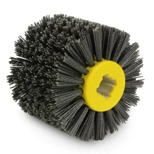 Industrial Small Gear Nylon Dust Cylinder Roller Brush Bristles Smooth Rotation Precision Cleaning OEM 2in Diameter