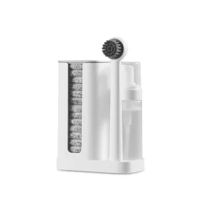 Innowell Set with 13 Replaceable Microfiber Cloth Cleaning Tools Head Refills Disposable Wall hang Shoe Brush Storage Kit
