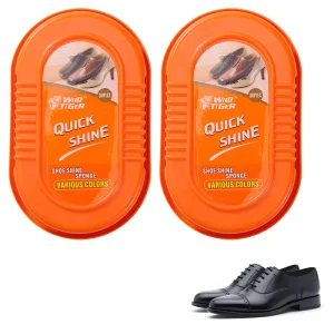 Instant Bright Shoe Polish Leather Cleaning Care Shoe Shine Sponge