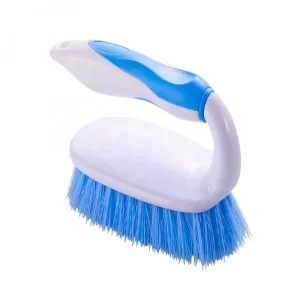 Iron Handle Scrub Brush With Stiff Bristles Laundry Brush Bathtub Shower Sink Floor Wall Grout Tile Cleaning Scrubber