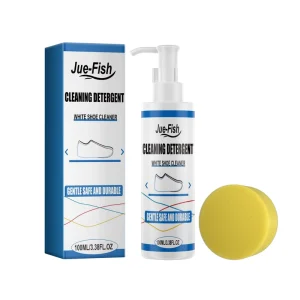 Jue Fish Cleaning Shoes Stain Removal Whitening No Water Wash Instant White Foam Shoe Cleaning Agent