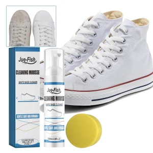 Jue Fish Multi Purpose Stain Remover White Sneakers Cleaning Detergent Wipes Cream Foam White Shoes Cleaner