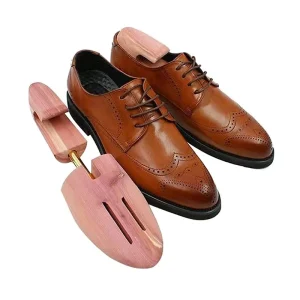 LM020 Red Cedar Wooden Shoe Tree for Mens Adjustable