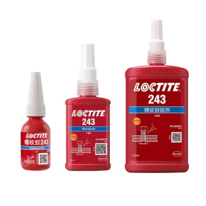 LOCTIT 243 Blue Medium strength Primerless Threadlocker Anaerobic Adhesive Works on All Metals Heat and Oil Resistant