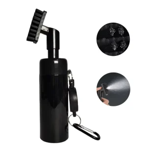 Large Volume Spray Water Golf Brush Custom Logo Nylon Golf Club Water Spray Cleaner Brush with Hook and Protective Case