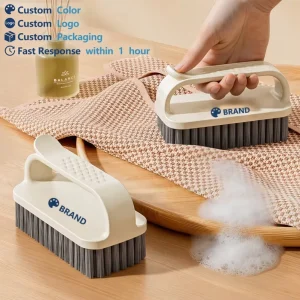 Laundry Brush Soft Bristles Non-Damaging PP Material Lightweight for Student Dormitory Household Cleaning