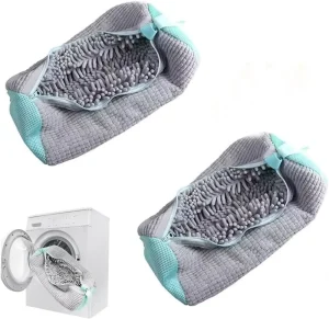 Laundry Shoe Bags for Washing Machine 2Pcs Shoe Washing Bag Shoe Laundry Bag for Washer and Dryer Reusable Shoe Washing Bags