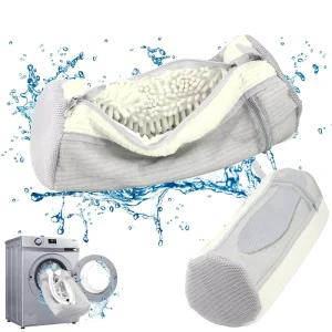 Lazy Shoe Washing Bag Anti Deformation Canvas Cover for Shoe Care for Washing Machines