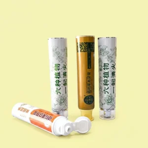 Leak Proof Food Grade Aluminum Plastic Slanted Tubes 12.7-35mm Screw Cap UV Printed Toothpaste Tube