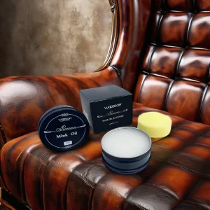 Leather Balm Leather Conditioner Kit Mink Oil Natural Wax for Footwear, Furniture, Leather Apparel