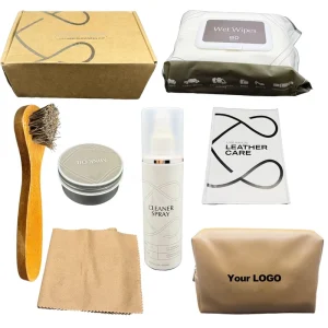 Leather Car Seat Sofa Shoes Clothes Cleaning Leather Care Kit Cleaner Set