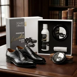 Leather Care Kit with Leather Lotion Mink Oil and Applicator Cloth for Shoes and Boots