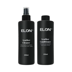 Leather Cleaner and Conditioner Bundle with Leather Cleaning Brush Safe for Car Home Office Genuine Leather Sofa Care Kits