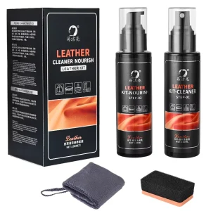 Leather Cleaner and Conditioner Set Shoe Cleaner Kit for Leather Clothing Furniture Car Interiors Shoes Boots Bags and More