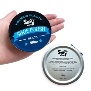 Leather Cleaning Plush Shoe Polishing Sponge Black Silicon Oil Shoe Wax Cream Shoe Polish