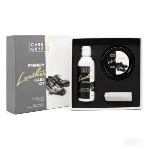 Leather Shoe Care Kit with Leather Lotion Mink Oil and Cleaning Cloth for Footwear