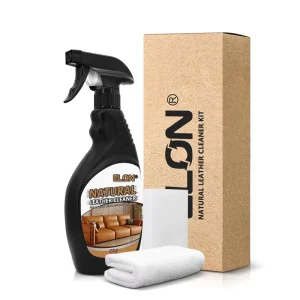 Leather Shoe Care Products OEM ODM Natural Formula Leather Cleaner Sofa Bag Car Care Kit Leather Cleaning Spray Kit with Cloth