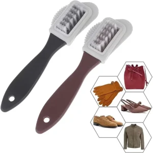 Leather Shoe Cleaner Brush Shoe Care Side Cleaning Brush for Suede Nubuck Boot