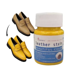 Leather Shoe Paint Premium Leather Colorant for Shoes Bags Yellow 30ml Liquid Repair Scratches Color Fading