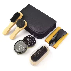 Leather Shoe Polish Set Men Leather Shoe Care Tools Shoe Polish Brush Set